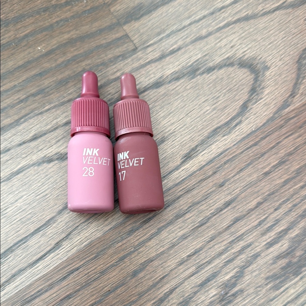 Ink Velvet Lip Tint Set - Pink and Brown